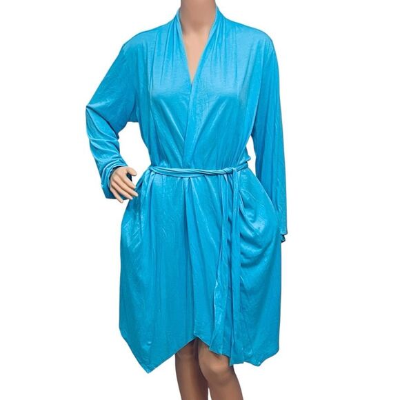 Tommy Bahama Dresses & Skirts - Tommy Bahama Asymmetric Cover Up Blue Lightweight Women’s Dress Sz M